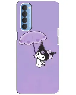 Чехол для OPPO Reno 4 Pro с картинкой «Kuromi с зонтиком»