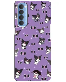 Чехол для OPPO Reno 4 Pro с картинкой «Kuromi — паттерн»