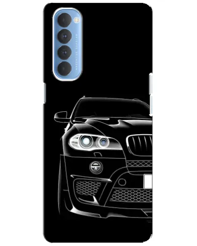 Чехол для OPPO Reno 4 Pro с картинкой «Темный силуэт BMW» Чехол для OPPO Reno 4 Pro с картинкой «Темный силуэт BMW»