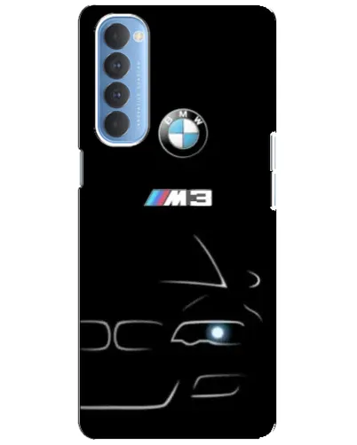 Чехол для OPPO Reno 4 Pro с картинкой «Минималистичный принт BMW M3» Чехол для OPPO Reno 4 Pro с картинкой «Минималистичный принт BMW M3»