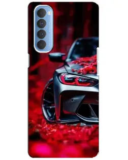 Чохол для OPPO Reno 4 Pro з картинкою «Спортивна BMW та квіти» Чохол для OPPO Reno 4 Pro з картинкою «Спортивна BMW та квіти»