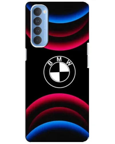 Чехол для OPPO Reno 4 Pro с картинкой «Логотип BMW и неоновые дуги» Чехол для OPPO Reno 4 Pro с картинкой «Логотип BMW и неоновые дуги»