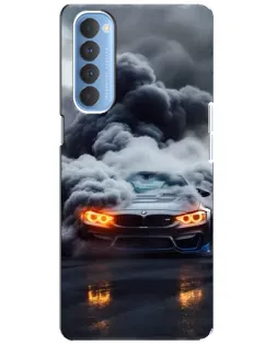 Чохол для OPPO Reno 4 Pro з картинкою «BMW у диму» Чохол для OPPO Reno 4 Pro з картинкою «BMW у диму»