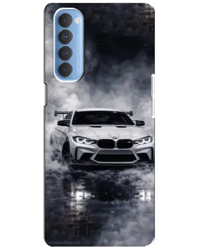Чехол для OPPO Reno 4 Pro с картинкой «BMW сквозь туман» Чехол для OPPO Reno 4 Pro с картинкой «BMW сквозь туман»
