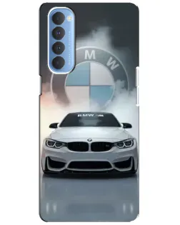 Чохол для OPPO Reno 4 Pro з картинкою «BMW в білому диму» Чохол для OPPO Reno 4 Pro з картинкою «BMW в білому диму»
