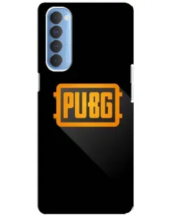 Чехол для OPPO Reno 4 Pro с картинкой «PUBG — рамка лого»
