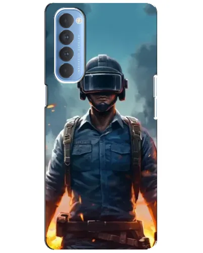 Чехол для OPPO Reno 4 Pro с картинкой «PUBG — реалистичный герой» Чехол для OPPO Reno 4 Pro с картинкой «PUBG — реалистичный герой»