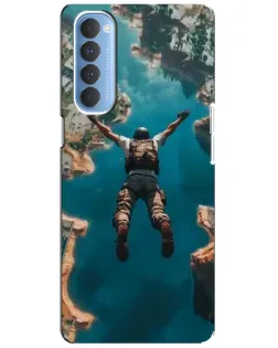 Чехол для OPPO Reno 4 Pro с картинкой «PUBG — свободное падение»
