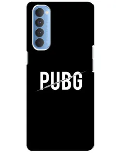 Чехол для OPPO Reno 4 Pro с картинкой «PUBG — белый логотип»