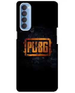 Чехол для OPPO Reno 4 Pro с картинкой «PUBG — золотой логотип»