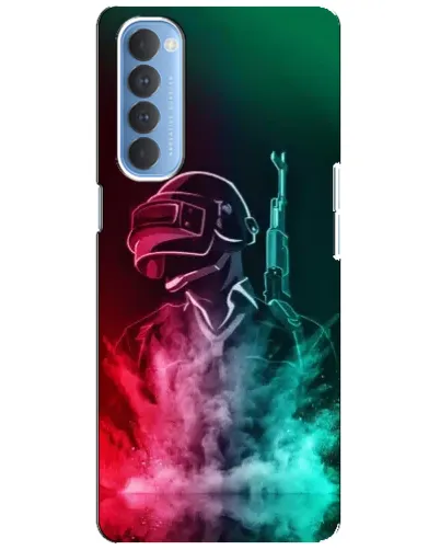 Чехол для OPPO Reno 4 Pro с картинкой «PUBG — огненный воин» Чехол для OPPO Reno 4 Pro с картинкой «PUBG — огненный воин»