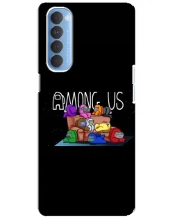 Чохол для OPPO Reno 4 Pro з картинкою «Логотип Among Us» Чохол для OPPO Reno 4 Pro з картинкою «Логотип Among Us»