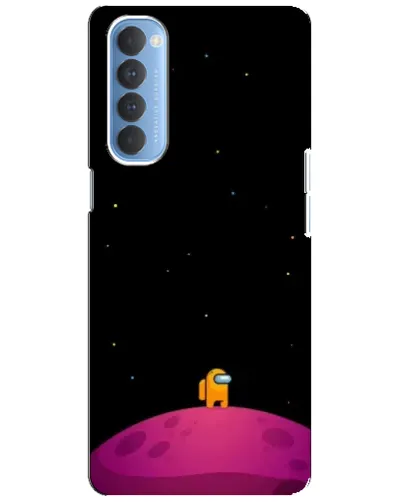 Чехол для OPPO Reno 4 Pro с картинкой «Одинокий герой на планете»