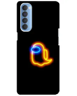 Чехол для OPPO Reno 4 Pro с картинкой «Among Us неоновое сияние» Чехол для OPPO Reno 4 Pro с картинкой «Among Us неоновое сияние»