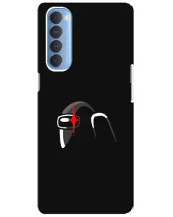 Чехол для OPPO Reno 4 Pro с картинкой «Among Us шлем» Чехол для OPPO Reno 4 Pro с картинкой «Among Us шлем»