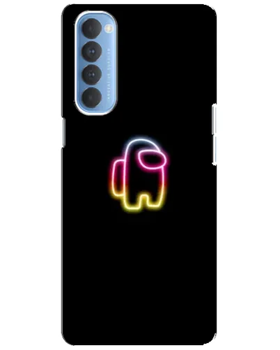 Чехол для OPPO Reno 4 Pro с картинкой «Among Us градиент»