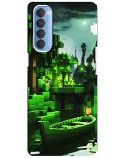 Чехол для OPPO Reno 4 Pro с картинкой «Minecraft лесной пейзаж» Чехол для OPPO Reno 4 Pro с картинкой «Minecraft лесной пейзаж»