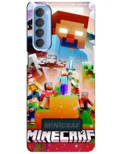 Чехол для OPPO Reno 4 Pro с картинкой «Minecraft герои игры» Чехол для OPPO Reno 4 Pro с картинкой «Minecraft герои игры»