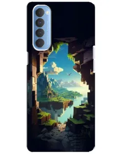 Чохол для OPPO Reno 4 Pro з картинкою «Вид з печери»