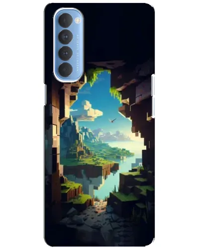 Чехол для OPPO Reno 4 Pro с картинкой «Вид из пещеры»
