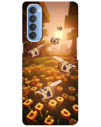 Чехол для OPPO Reno 4 Pro с картинкой «Поле подсолнухов»