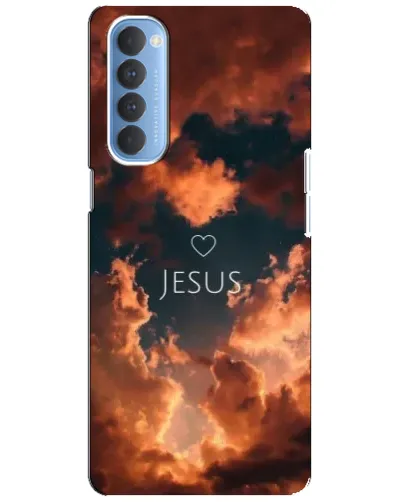 Чехол для OPPO Reno 4 Pro с картинкой «Сияние Имени Jesus»