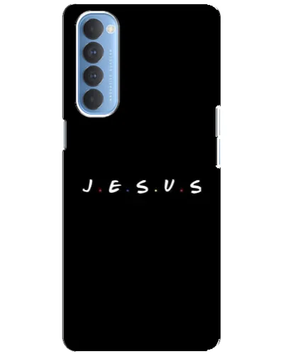 Чехол для OPPO Reno 4 Pro с картинкой «Точки веры J.E.S.U.S.»