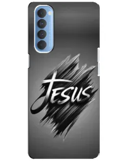 Чехол для OPPO Reno 4 Pro с картинкой «Надпись Jesus Graffiti»