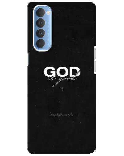 Чехол для OPPO Reno 4 Pro с картинкой «GOD — Бог над всем»