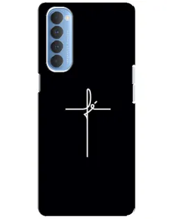 Чохол для OPPO Reno 4 Pro з картинкою «Тонкий хрест»