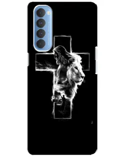 Чохол для OPPO Reno 4 Pro з картинкою «Сяючий хрест Jesus»
