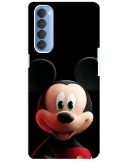 Чехол для OPPO Reno 4 Pro с картинкой «Улыбающийся Микки Маус»