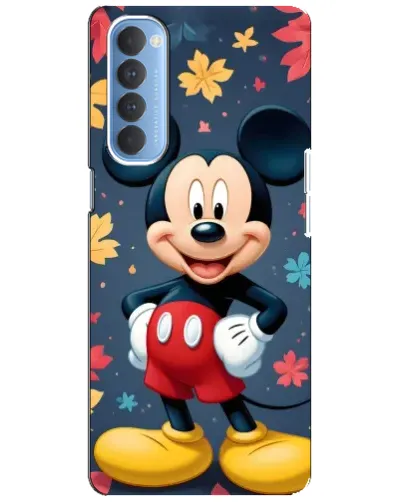 Чехол для OPPO Reno 4 Pro с картинкой «Осенний Mickey Mouse»