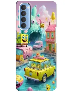 Чехол для OPPO Reno 4 Pro с картинкой «Монстр-трак приключения»