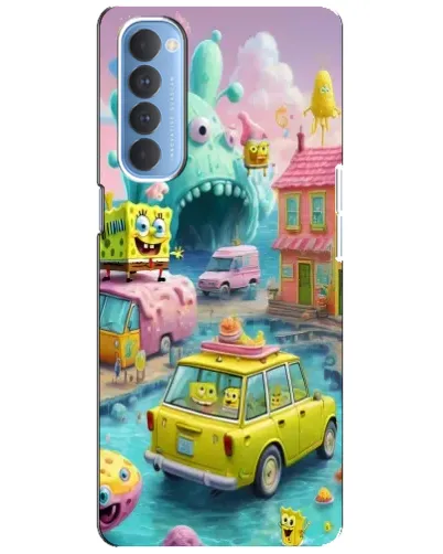 Чехол для OPPO Reno 4 Pro с картинкой «Монстр-трак приключения»