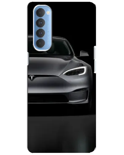Чехол для OPPO Reno 4 Pro с картинкой «Tesla Model S Look»