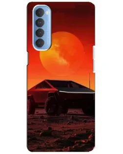 Чохол для OPPO Reno 4 Pro з картинкою «Cybertruck на Марсі»