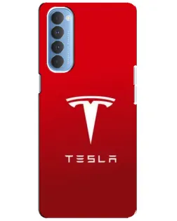 Чохол для OPPO Reno 4 Pro з картинкою «Tesla Red Classic»