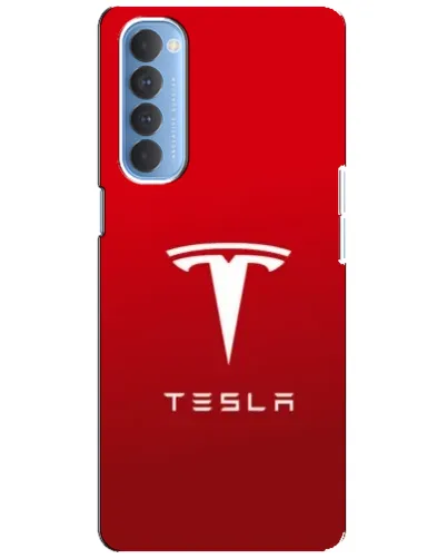Чехол для OPPO Reno 4 Pro с картинкой «Tesla Red Classic»