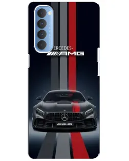 Чохол для OPPO Reno 4 Pro з картинкою «Mercedes — білий карбон» Чохол для OPPO Reno 4 Pro з картинкою «Mercedes — білий карбон»