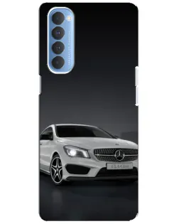 Чохол для OPPO Reno 4 Pro з картинкою «Mercedes AMG GT Silver»