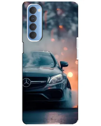 Чехол для OPPO Reno 4 Pro с картинкой «Mercedes — ночной город» Чехол для OPPO Reno 4 Pro с картинкой «Mercedes — ночной город»