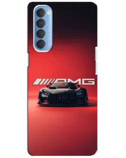 Чехол для OPPO Reno 4 Pro с картинкой «Mercedes AMG — красная линия»