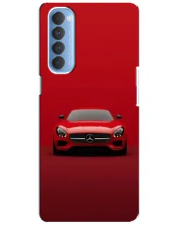 Чехол для OPPO Reno 4 Pro с картинкой «Красный Mercedes AMG»