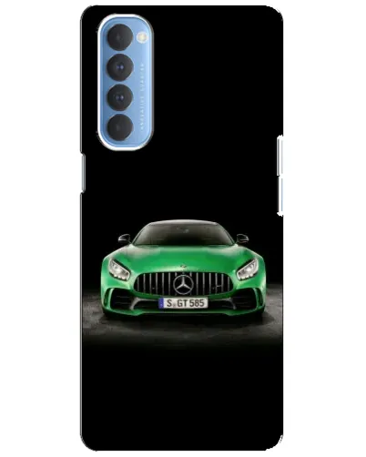 Чехол для OPPO Reno 4 Pro с картинкой «Mercedes — неоновый лого» Чехол для OPPO Reno 4 Pro с картинкой «Mercedes — неоновый лого»