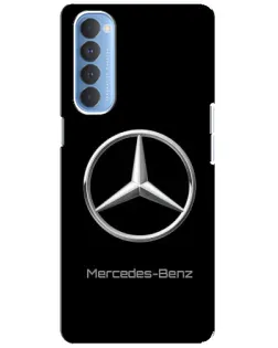 Чехол для OPPO Reno 4 Pro с картинкой «Mercedes Silver Logo»