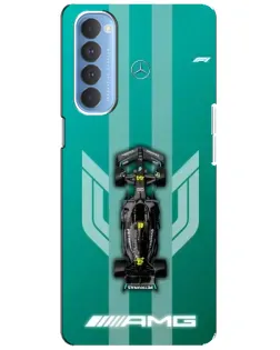 Чехол для OPPO Reno 4 Pro с картинкой «Mercedes AMG Petronas»