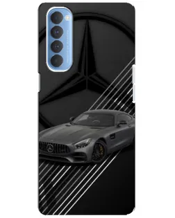 Чехол для OPPO Reno 4 Pro с картинкой «Mercedes AMG — графика»