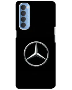 Чехол для OPPO Reno 4 Pro с картинкой «Mercedes классический лого»