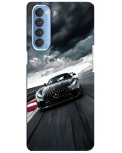 Чехол для OPPO Reno 4 Pro с картинкой «Гоночный Mercedes AMG»